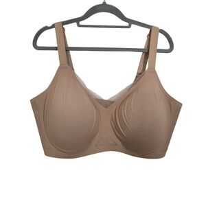 Honeylove Women's Crossover Bra Wirefree Beige Tan Size 2X+ Comfort